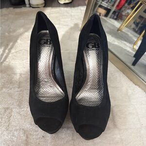 Gianni Bini Black Peep Toe Pumps